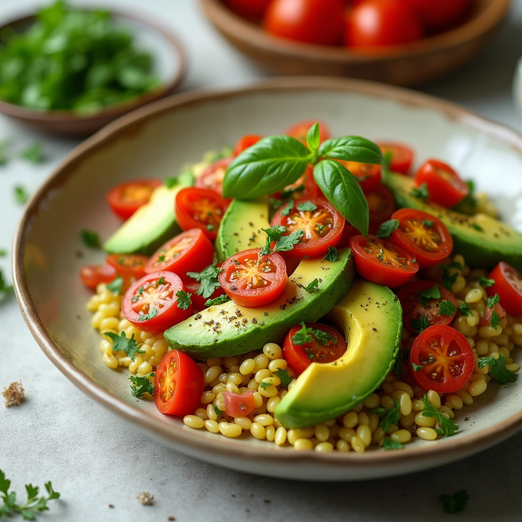 avocado with tomato