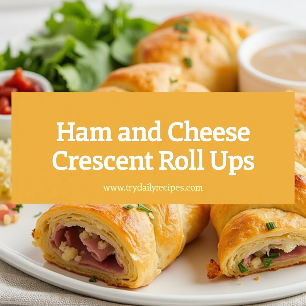 Ham and Cheese Crescent Roll-Ups