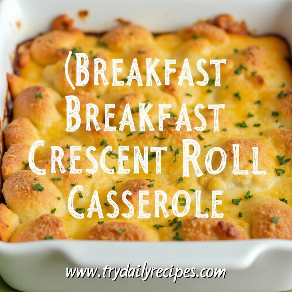 Breakfast Crescent Roll Casserole