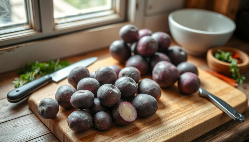 cooking purple potatoes