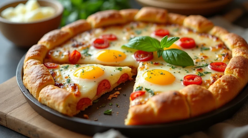 crescent roll breakfast pizza