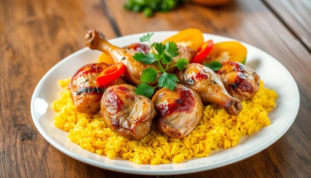 chicken and yellow rice