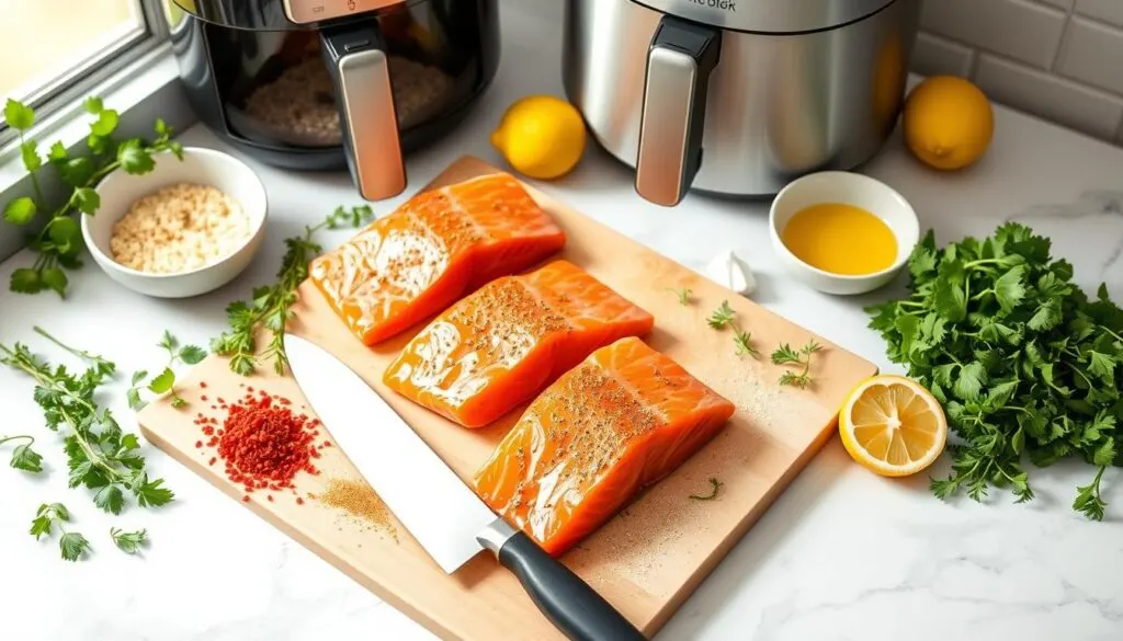 air fryer salmon bites