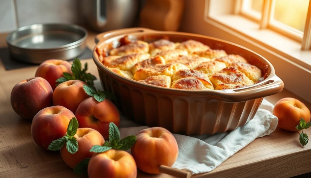 peach cobbler dump cake