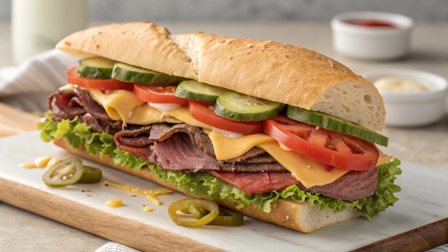 beef and cheese deli sandwich recipe