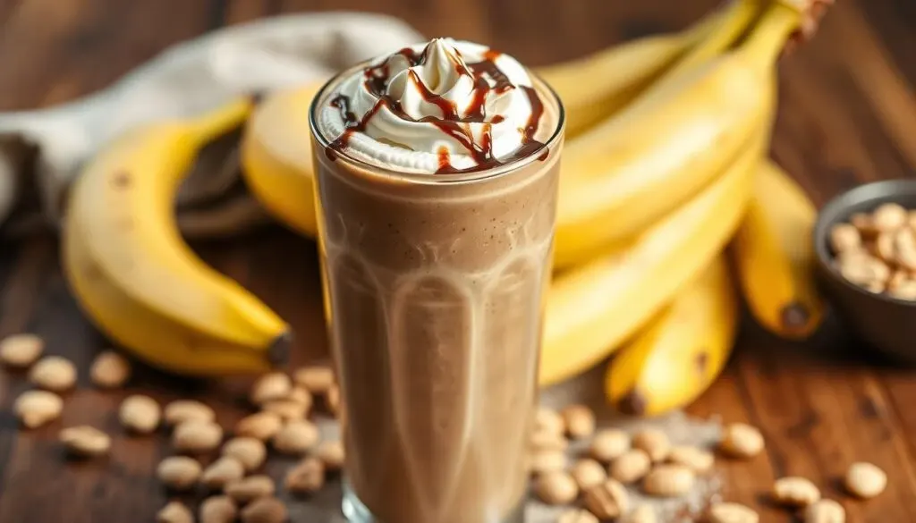 chocolate peanut butter banana smoothie