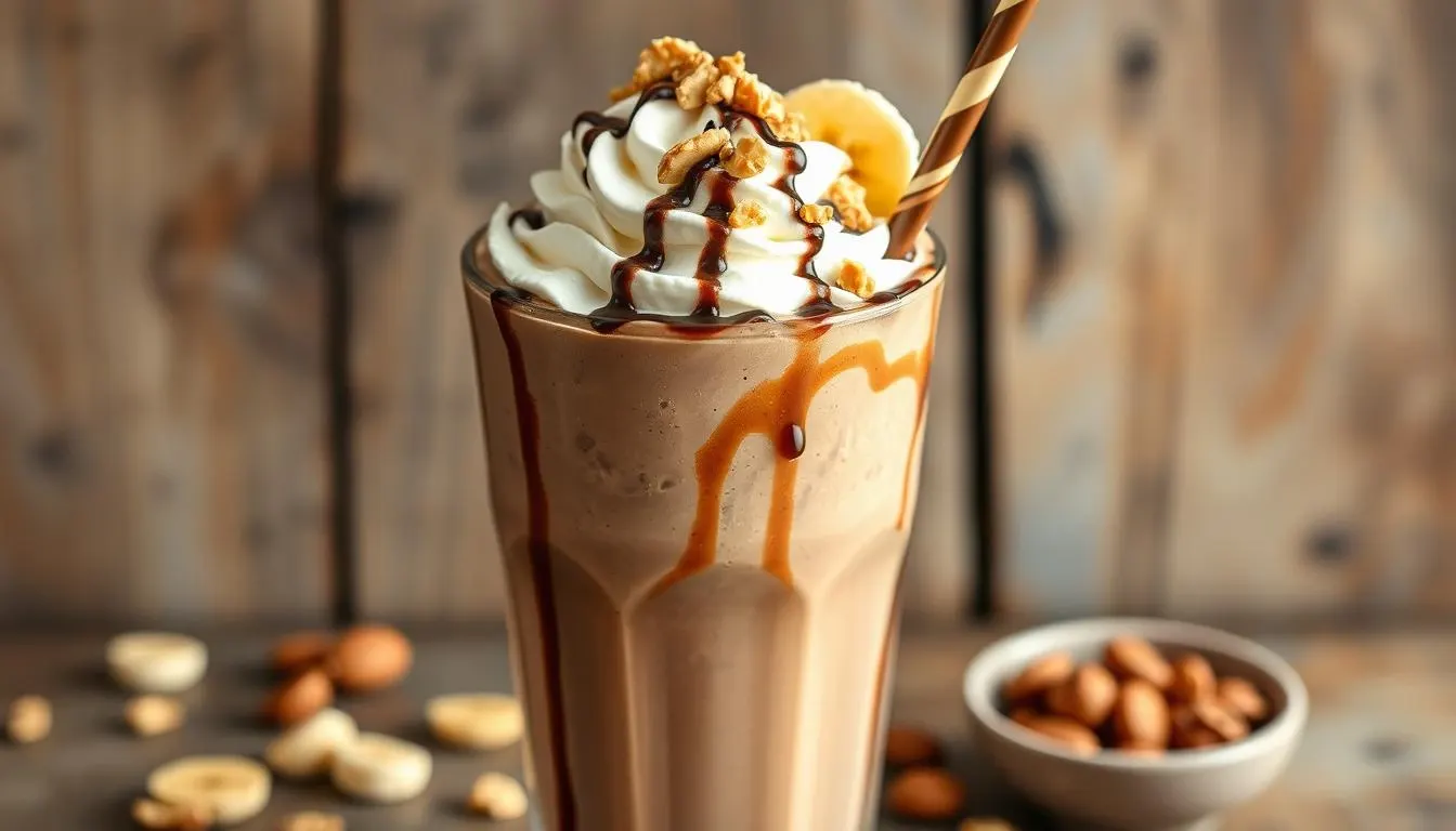 chocolate peanut butter banana smoothie