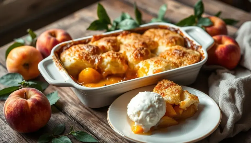 peach cobbler with cake mix