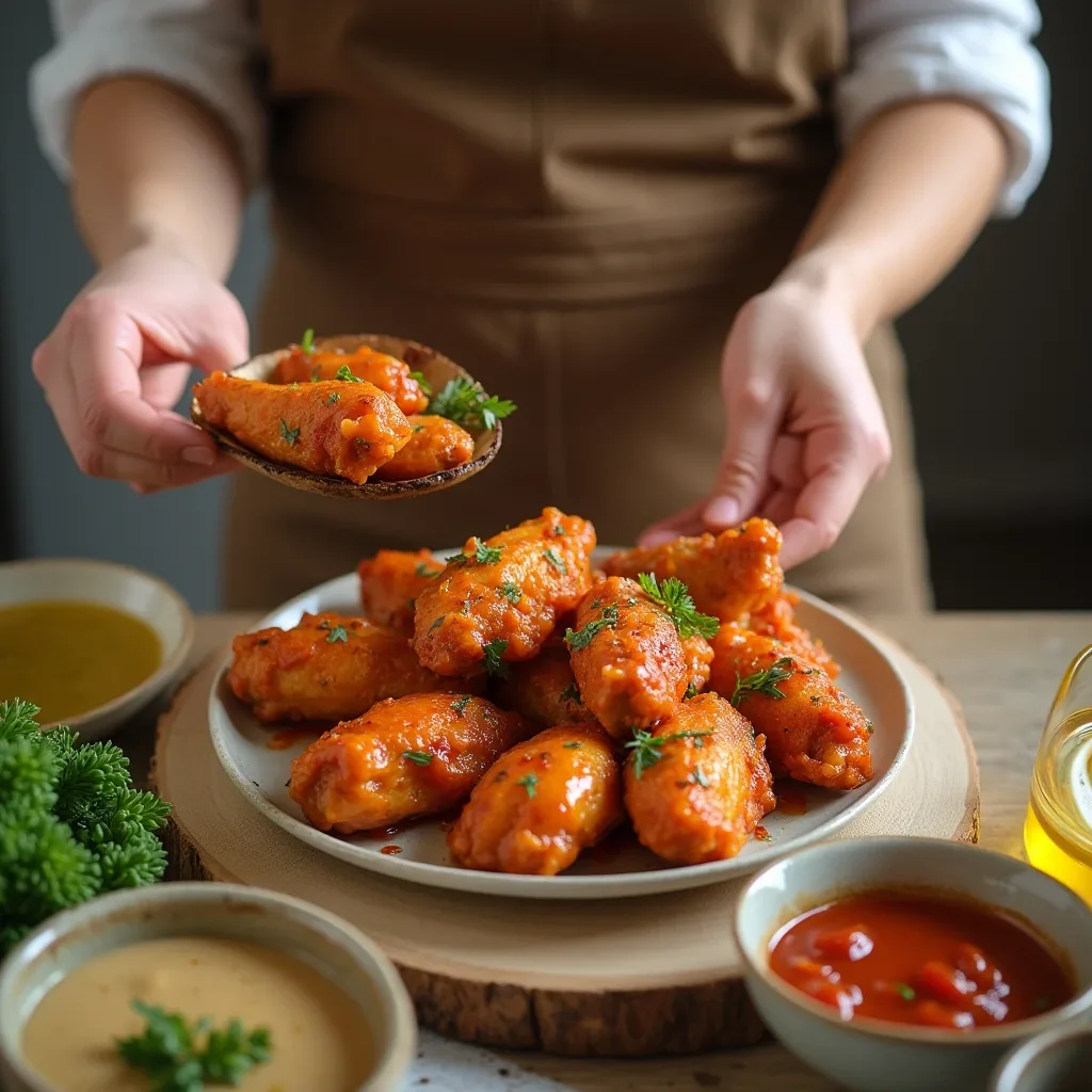 sweet and sour buffalo wings