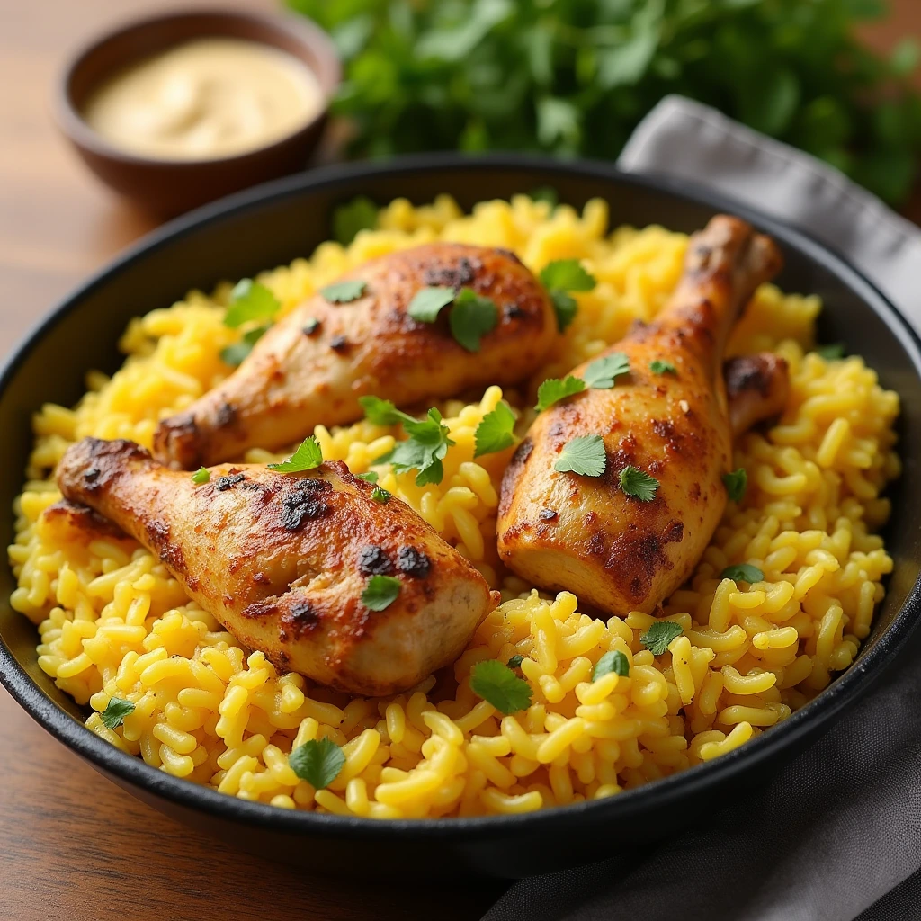 chicken and yellow rice