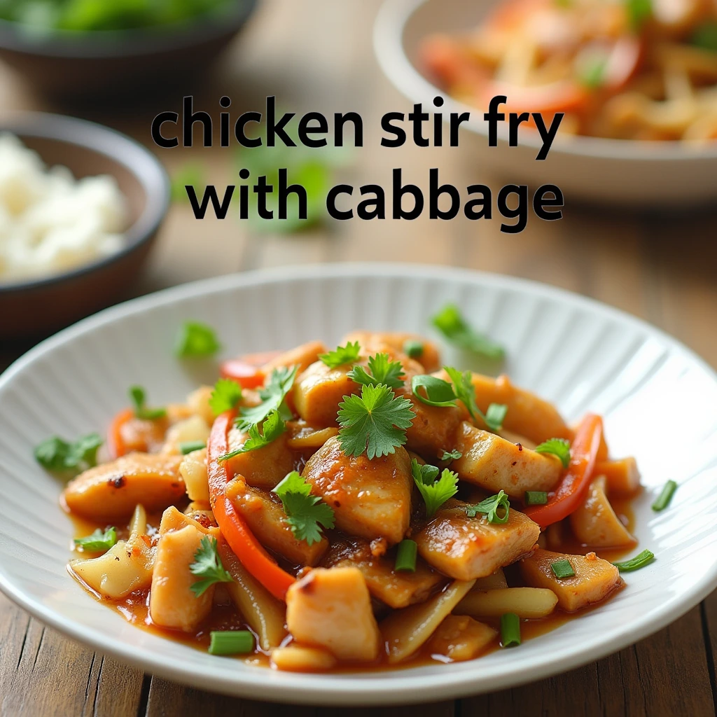 chicken stir fry with cabbage