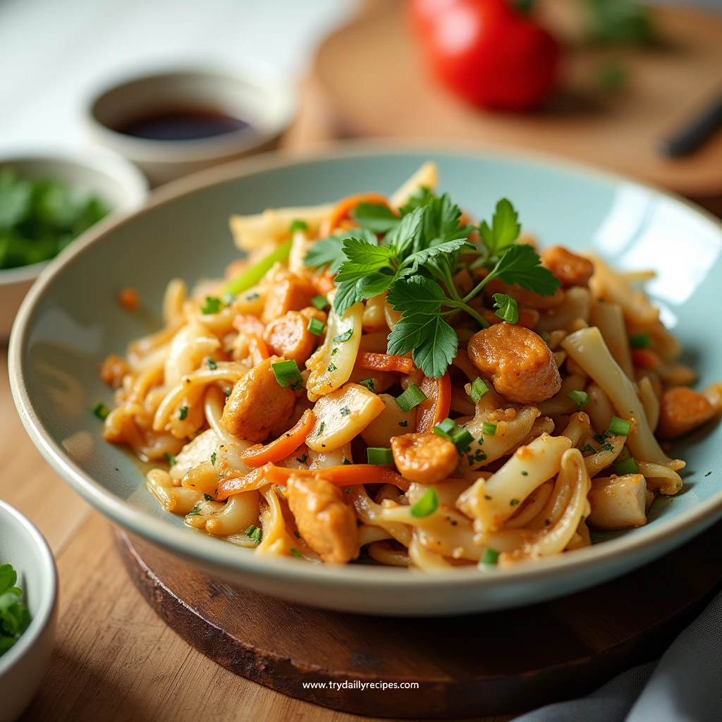 chicken stir fry with cabbage