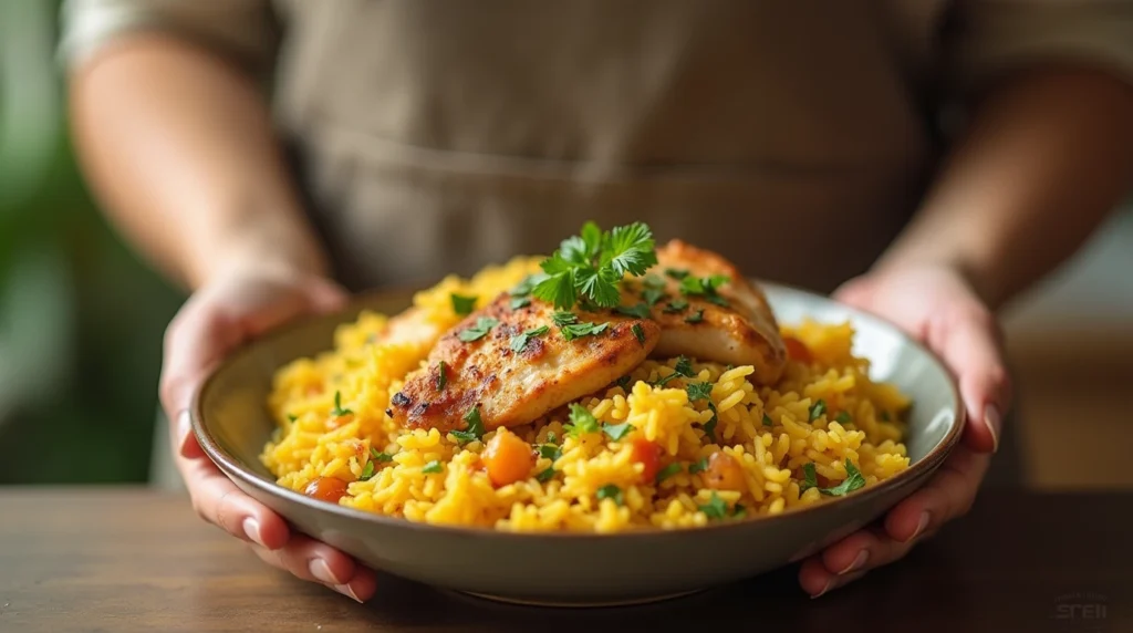 chicken and yellow rice