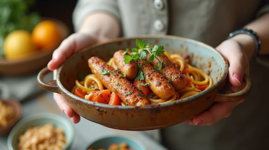 Mediterranean Chicken Sausage with Herbs