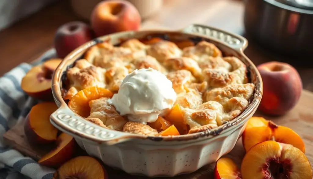 peach cobbler with cake mix