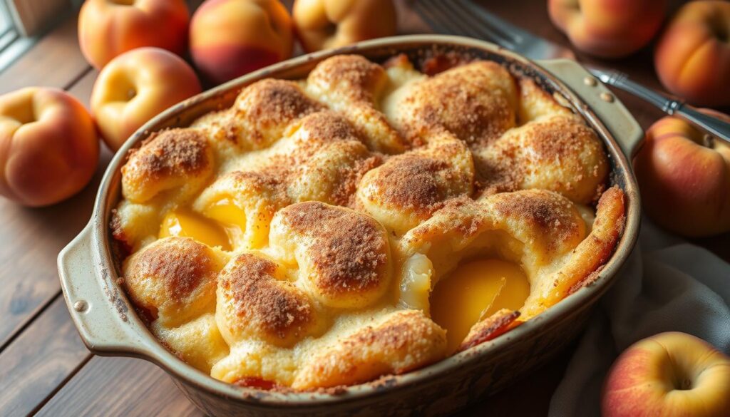 peach cobbler dump cake