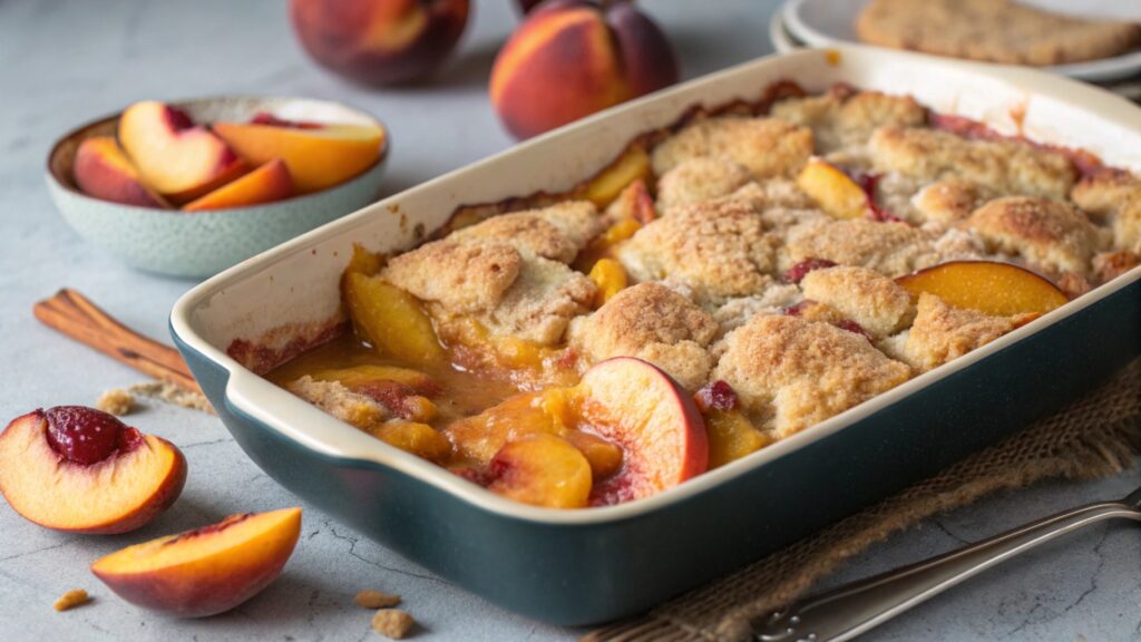 peach cobbler dump cake