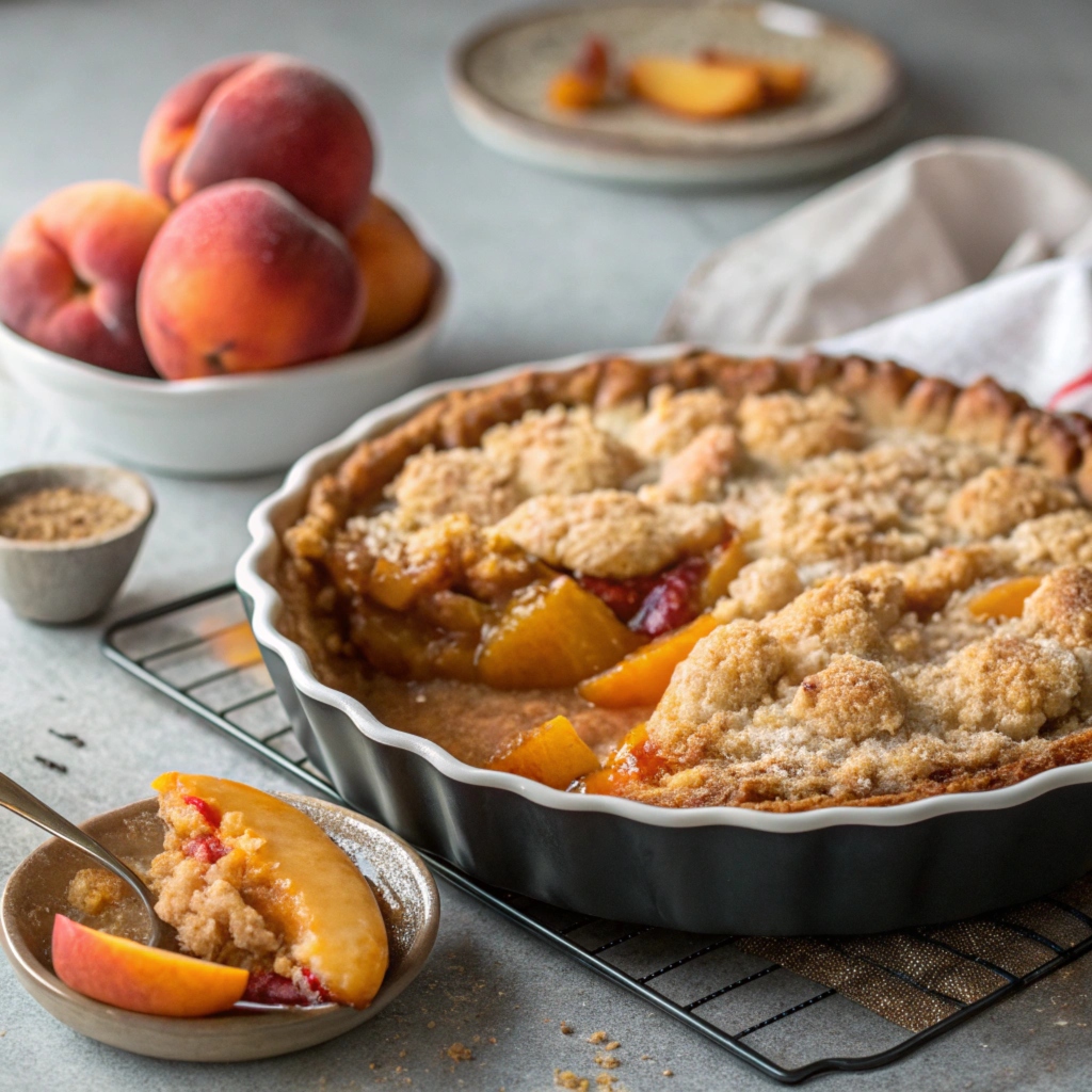 peach cobbler dump cake