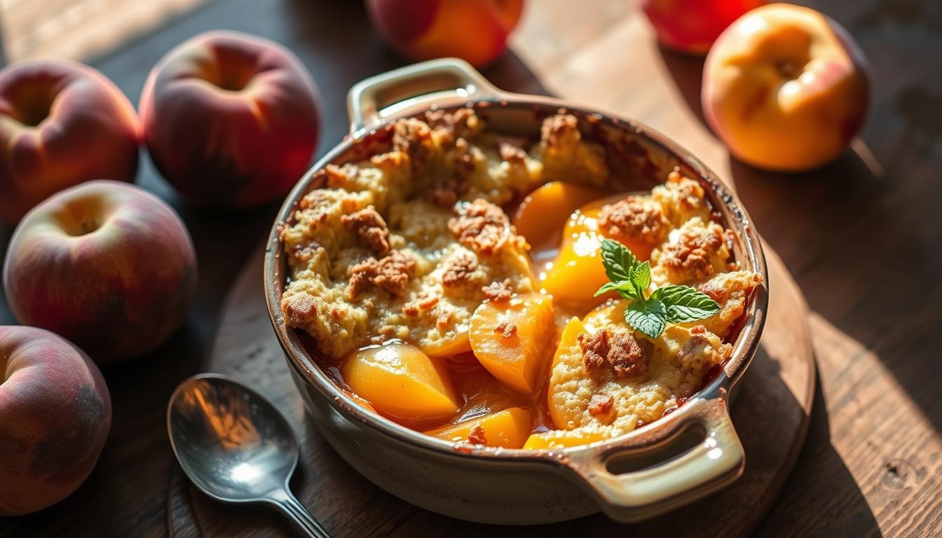 peach cobbler dump cake