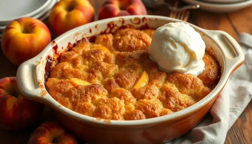 peach cobbler with cake mix