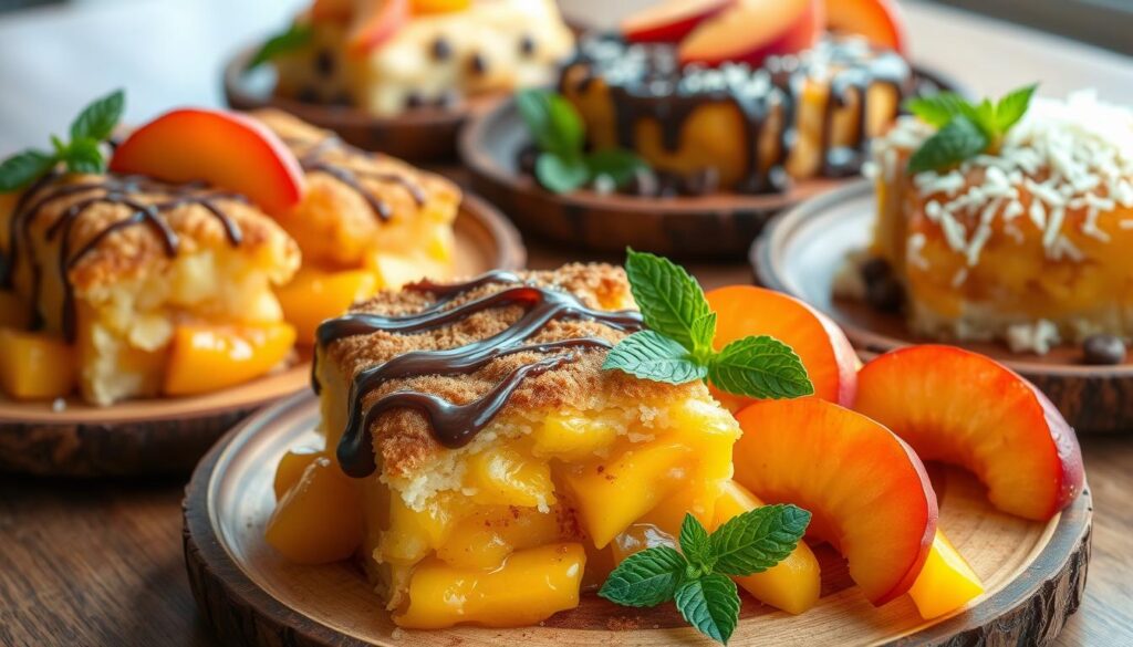 peach cobbler dump cake