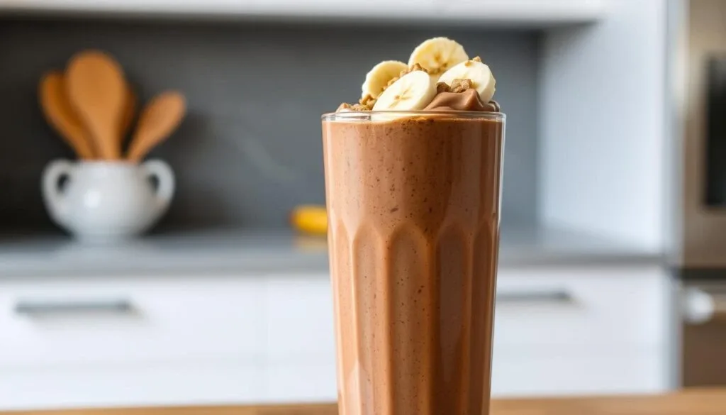 chocolate peanut butter banana smoothie