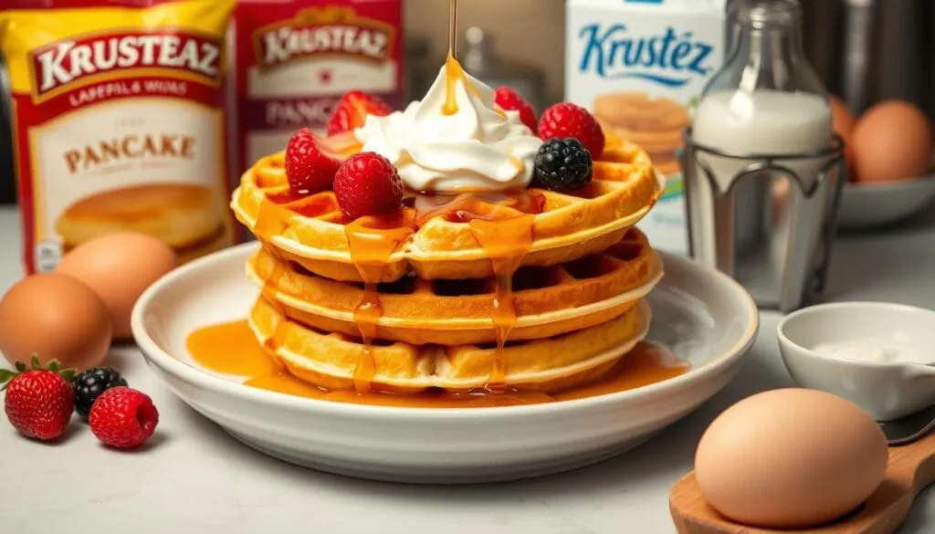 waffles with pancake mix